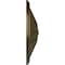 Ekena Millwork Brontes Ceiling Medallion (Fits Canopies up to 3 5/8"), Hand-Painted Brass, 25 1/2"OD x 5 1/2"P CM25BRBRS - alternate 2